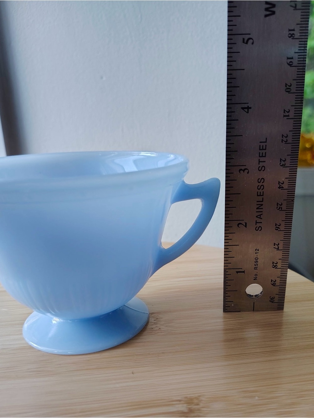 PYREX Delphite Pale Blue Glass Sugar Bowl